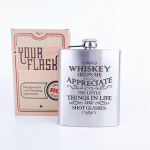 De fles "Little Things", de fles "Life's Simple Pleasures", grappige alcoholfles, cadeau voor drinkers, cadeau voor bruidsjonkers, vrijgezellenfeest