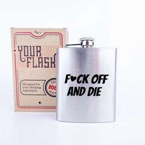 Fles met donkere humor, grappige alcoholfles, cadeau voor drinkers, cadeau bruidsjonkers, vrijgezellenfeest, gothic cadeau
