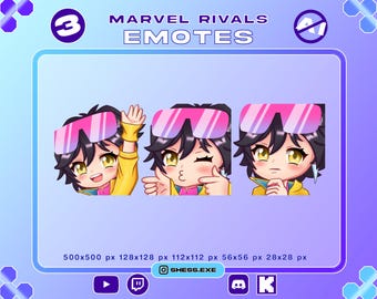 Jubilee Emote / Marvel Rivals Emotes For Twitch, Discord, Youtube, Kick / No AI