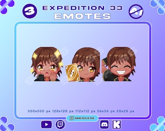 Sciel Expedition 33 Emotes / Twitch Emote / Discord Emote / Youtube Emote / Kick Emote / Geen AI