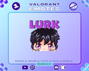 Iso Lurk Emote / Valorant Emote / Emote Twitch, Discord, YouTube, Kick / Keine KI