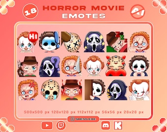 18 Horror-Killer-Emotes | Chibi-Twitch-Emotes