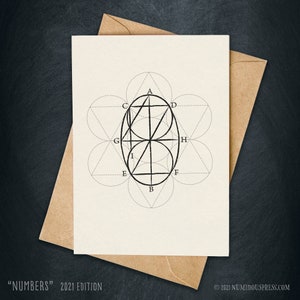 Numbers: Occult / Thelema Note Card