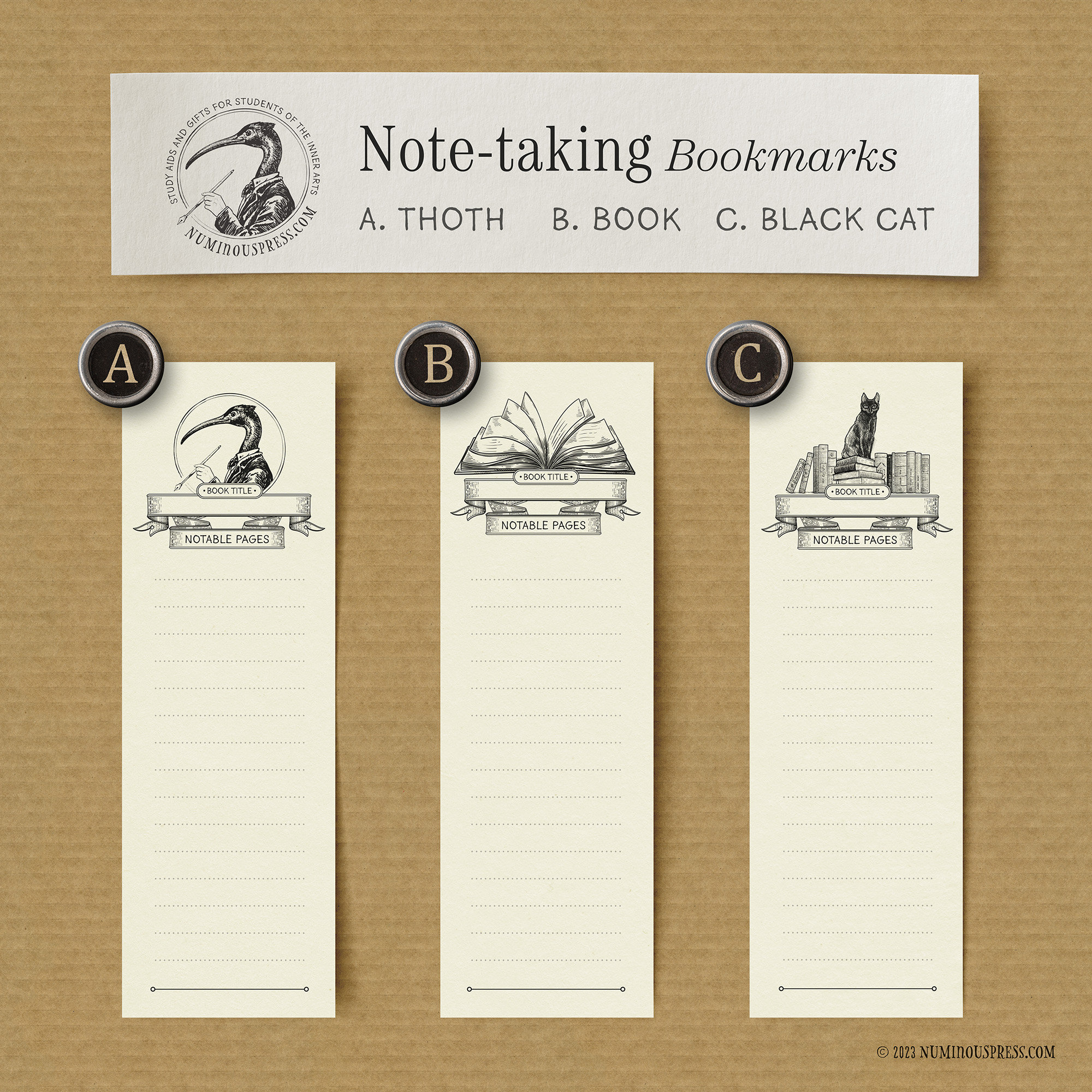 Bookmark Mini Notes 5 Note-taking Bookmarks - Etsy
