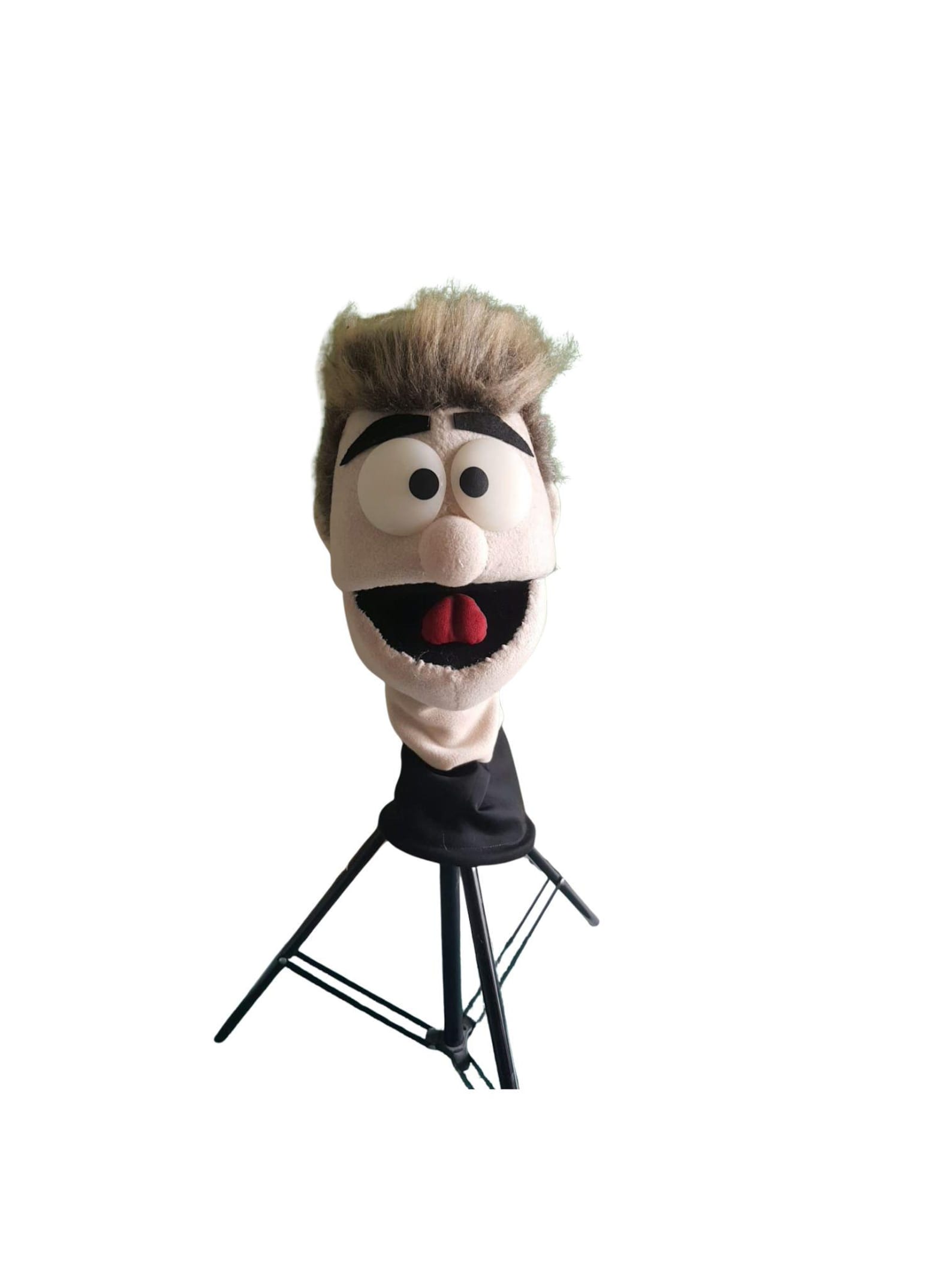 Puppet Looking Human Looking Live Hand Puppet With Hair - Etsy