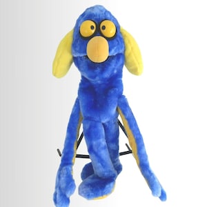 Big size blue hand puppet with ears