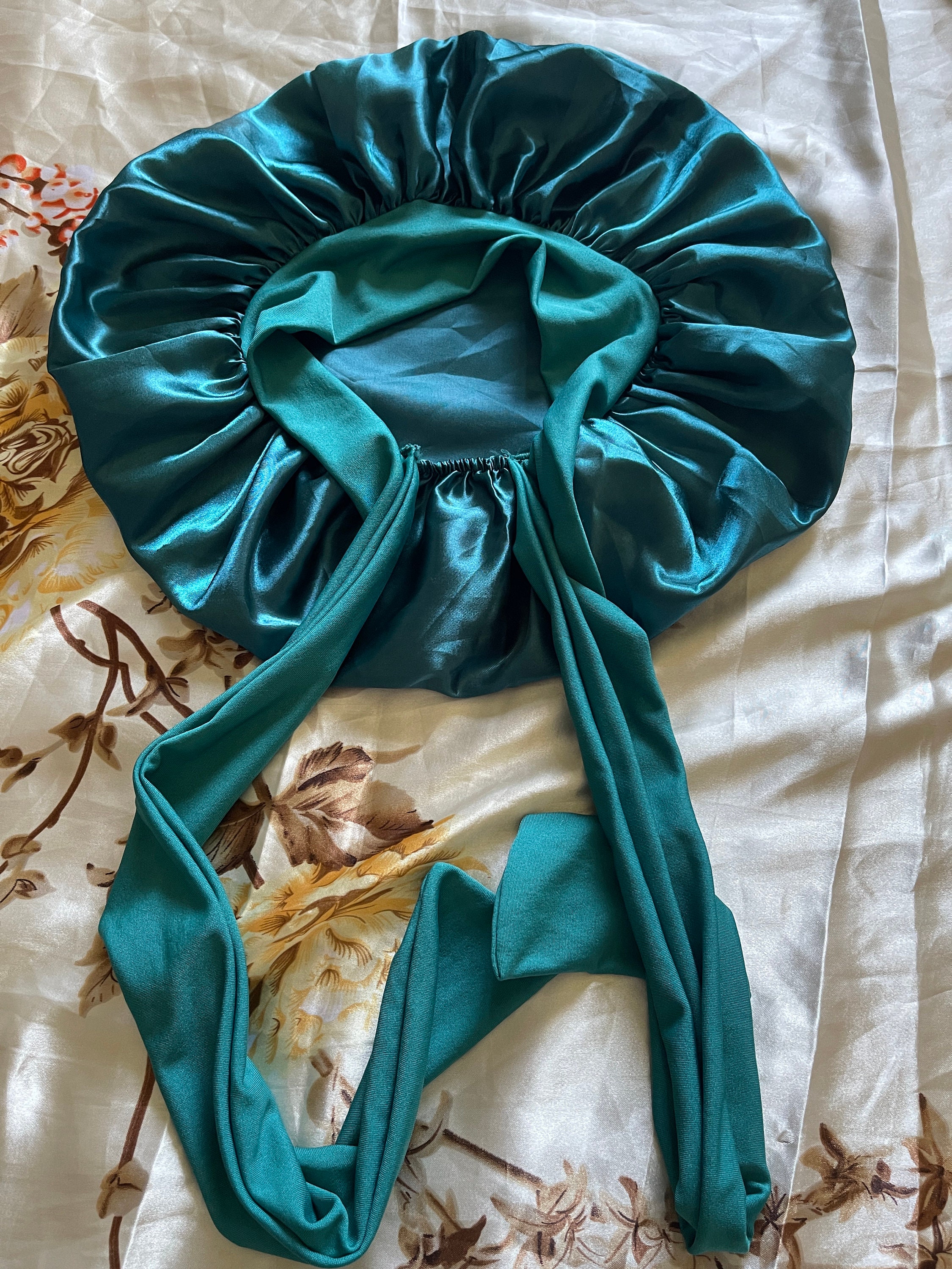 asos design bonnet with ties
