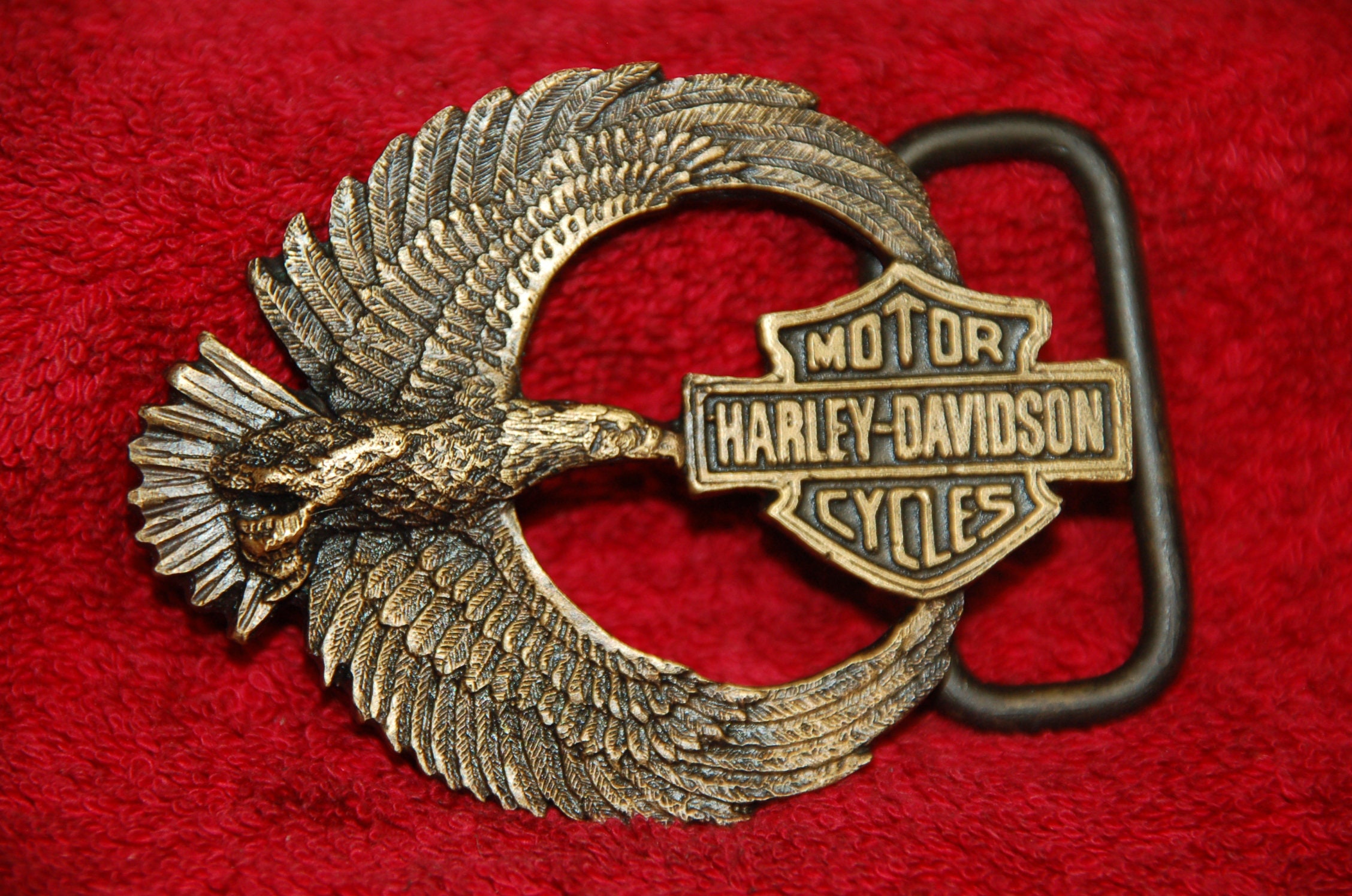 Harleton Buckle Vintage handmade Harley Davidson belt buckle - munimoro.gob.pe