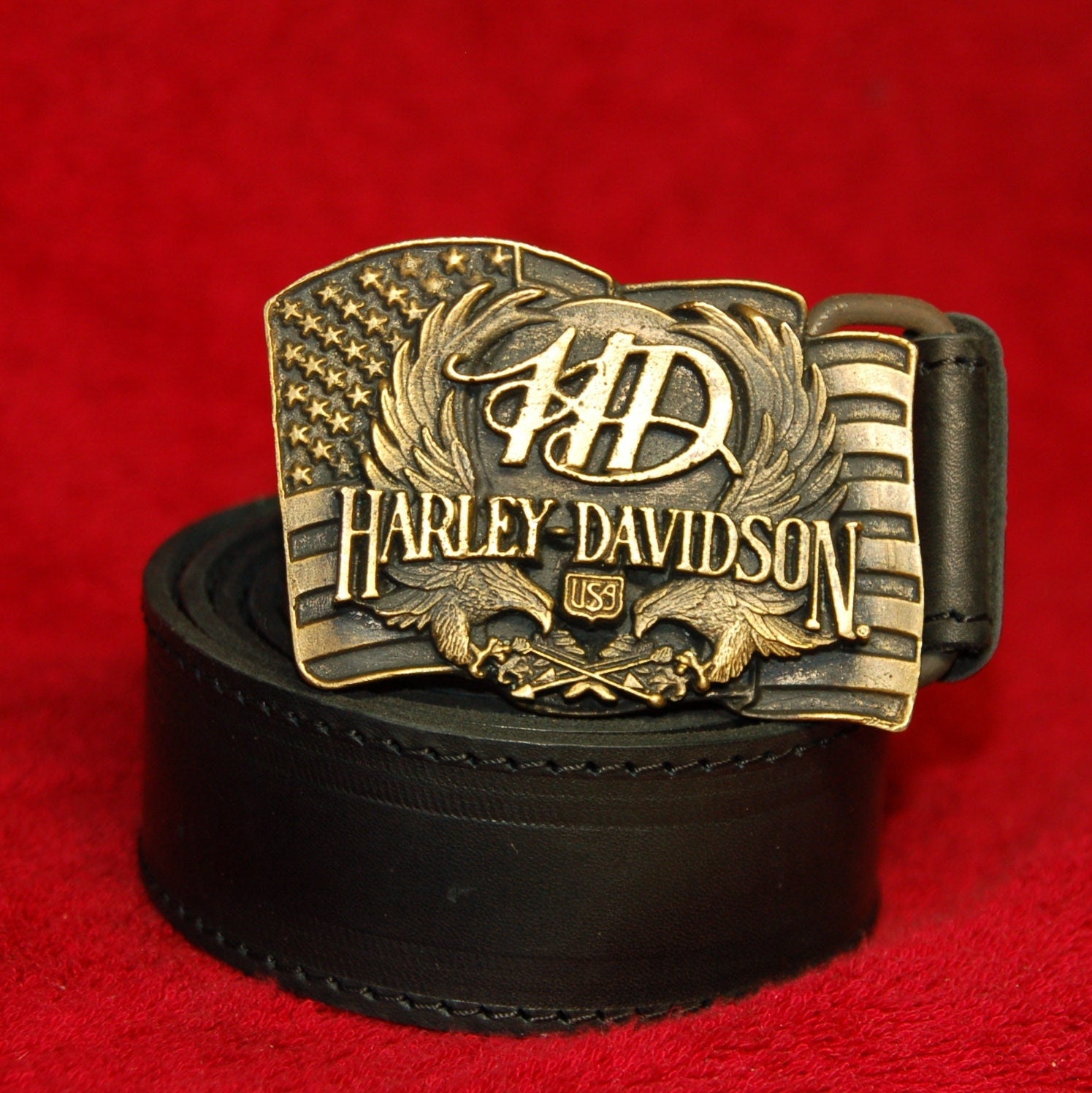 Nueva hebilla cinturón de estilo vintage Harley Davidson - Etsy México