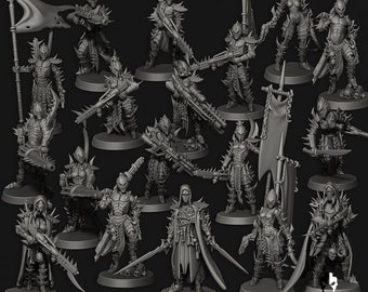 Armored Warriors – Cursed Elves by Edge Miniatures