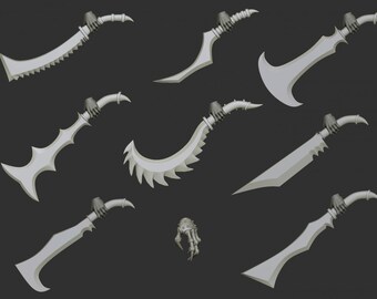 Monsters hakmessen, verpakking van 9 – Cursed Elves van Edge Miniatures