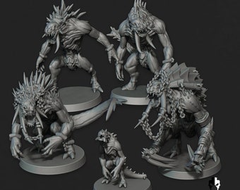 The Cursed Dimension - Spiked Devil - Cursed Elves By Edge Miniatures