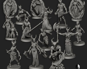 Cursed Warp Warriors – Cursed Elves by Edge Miniatures