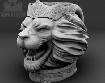 Taza con dados de león de 3DFortress