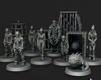 Alien Slaves/Captives by Edge Miniatures