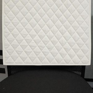 Echtes Lammfell Leder Recliner Stuhl KOPFSTÜTZE Bezug, Möbelschutz, Lederbezug für 2er Sofa, Leder QUILTED Stitch Recliner SLIPCOVER Weiß