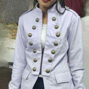 White military jacket womens online