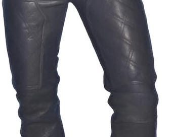 Mens BLACK LEATHER PANT | Leather Pant Soft Lambskin Slim Fit Causal Pants | Handmade Sheep Leather Trouser Pants | Celebrity Outfit Pants