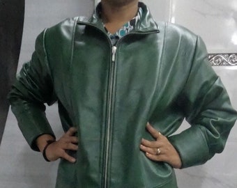 Women DARK GREEN Leather TRENCH Coat, Women's Lambskin Pure Leather Overcoat Green Design Drawstring Waist Coat, Long Leather Trench Coat