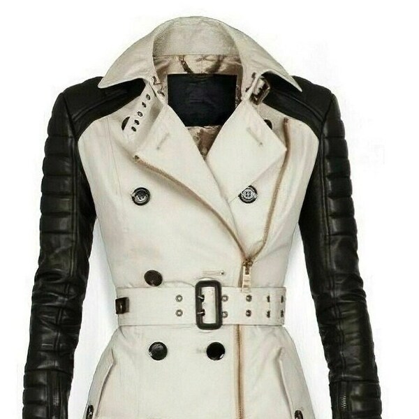 White Trench Coat Etsy