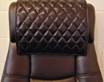 Genuine Lambskin Leather Recliner Chair HEADREST Cover, Furniture