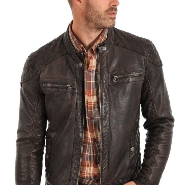 Mens Leather Jacket - Etsy