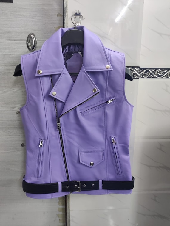 Purple motorcycle vest best sale