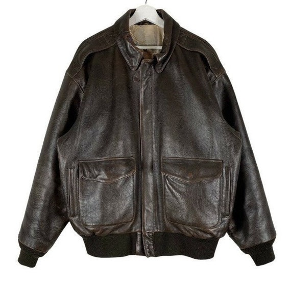 Noorani Mens Military Bomber Lambskin Leather Jacket Handmade A-2 