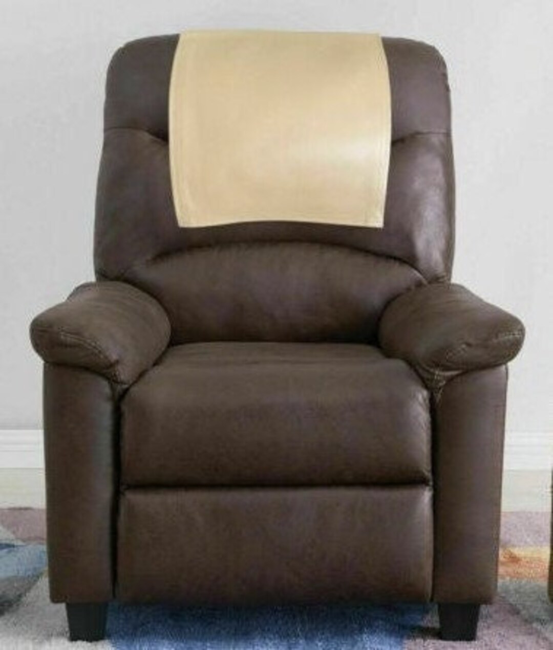 Genuine Lambskin Leather Recliner Chair HEADREST Cover, Furniture