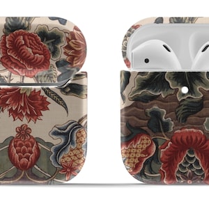 Mysterious Pineapple Rose Airpods Case Cover for 1st and 2nd Gen Original or Pro | Modern Vintage Accessory | Circle Keyring Included