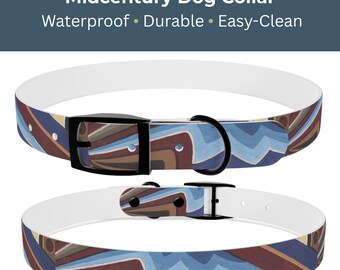 Abstracte Horizon-halsband: modern, waterdicht en duurzaam huisdieraccessoire, keuze uit 3 gespopties