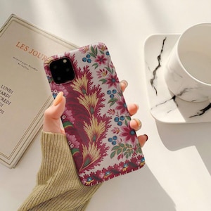Boho Florals and Feathers on MagSafe Tough iPhone Case for iPhones 12, 13, 14, 15, 16 (Mini, Pro, Pro Max, and Plus) | Cheerful + colorful