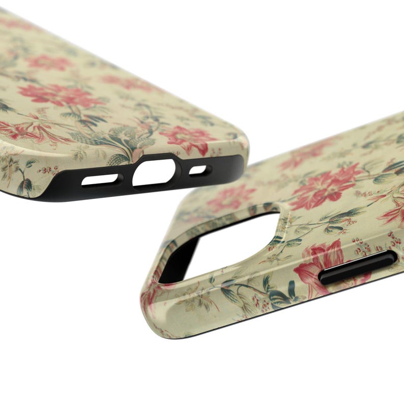 Red Lily Flower Pattern Cover Tough Case iPhone 7, 8, X, 11, 12, 13, 14, 15, 16, 17, Pixel 7, 8, 9, Android Galaxy Multiple Sizes image 6
