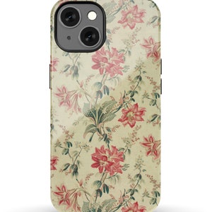 Red Lily Flower Pattern Cover Tough Case iPhone 7, 8, X, 11, 12, 13, 14, 15, 16, 17, Pixel 7, 8, 9, Android Galaxy Multiple Sizes image 9