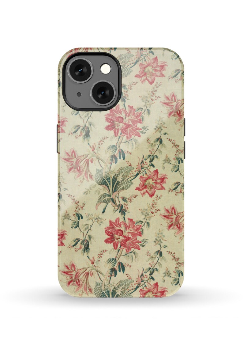 Red Lily Flower Pattern Cover Tough Case iPhone 7, 8, X, 11, 12, 13, 14, 15, 16, 17, Pixel 7, 8, 9, Android Galaxy Multiple Sizes image 9