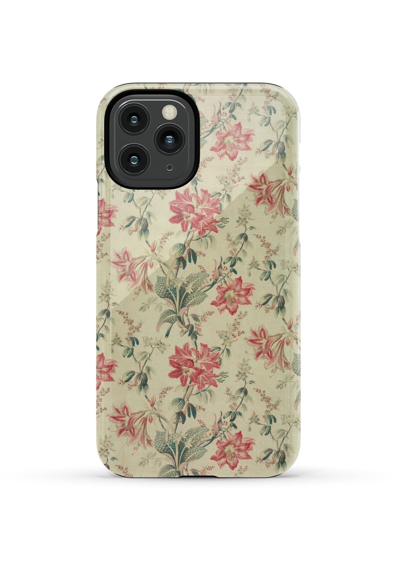 Red Lily Flower Pattern Cover Tough Case iPhone 7, 8, X, 11, 12, 13, 14, 15, 16, 17, Pixel 7, 8, 9, Android Galaxy Multiple Sizes image 8