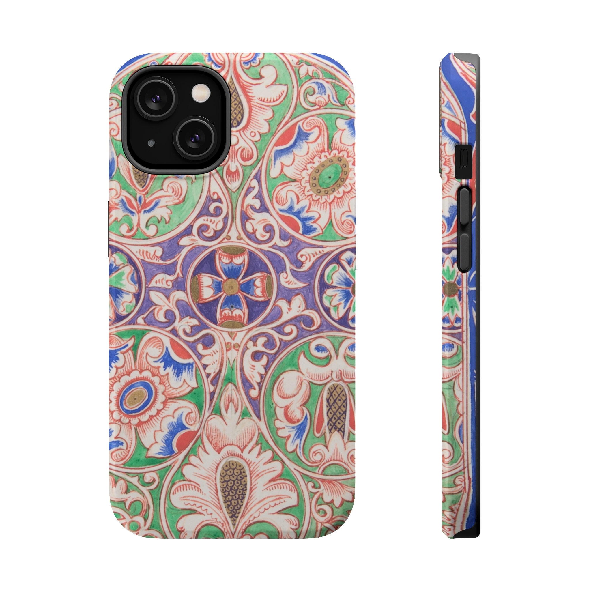 Sage Floral Floral Burst Iphone 12 Loopy Case Mint Green And