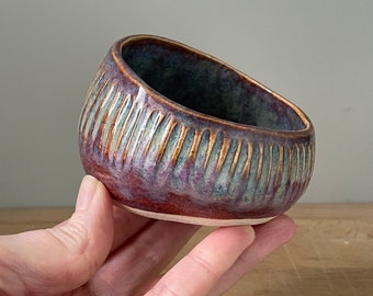 Handmade small ceramic salt pig