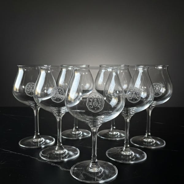 6 Lehmann Glass CHARTREUSE glasses, Végétal model, 24 cl – New in box