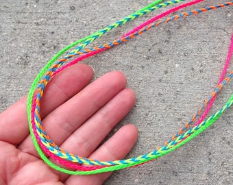 Necklace cord, waxed macrame cord for necklace, custom cord, adjustable metallic necklace cord, hypoallergenic cord, handmade pendant cord