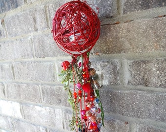 Spiritual Witch Bells, Hamsa Hand, Doorknob Hanger
