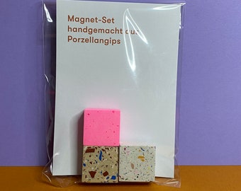 Magnete aus Porzellangips 3er Set