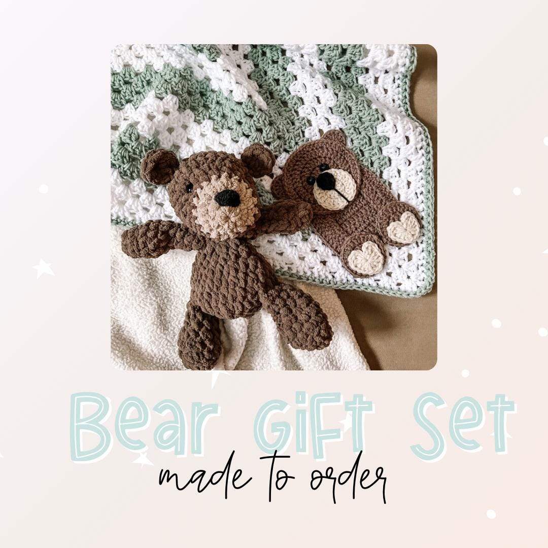 Baby Blanket Big Bear Gift Set