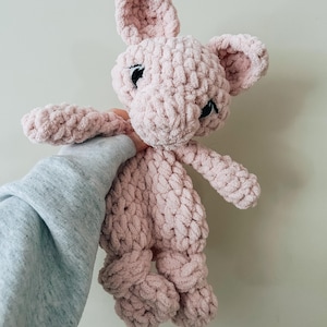 ready to ship crochet pig snuggler | pink piggy | baby shower gift | imaginative play | farm animal | farm theme nursery