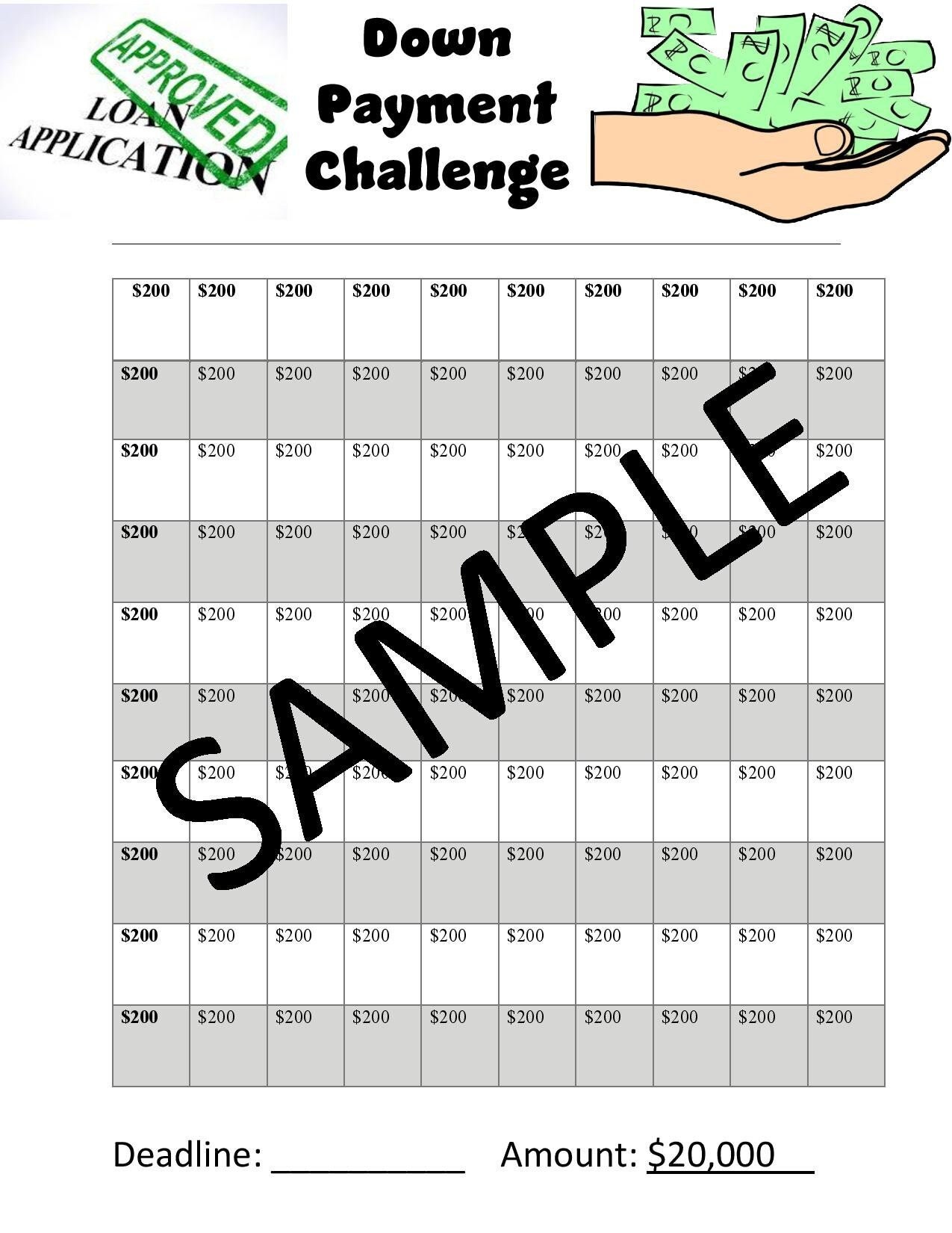 Saving Can I Borrow Money For Down Payment Down Payment Challenge