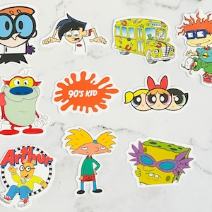 90’s Cartoon stickers Free Shipping!