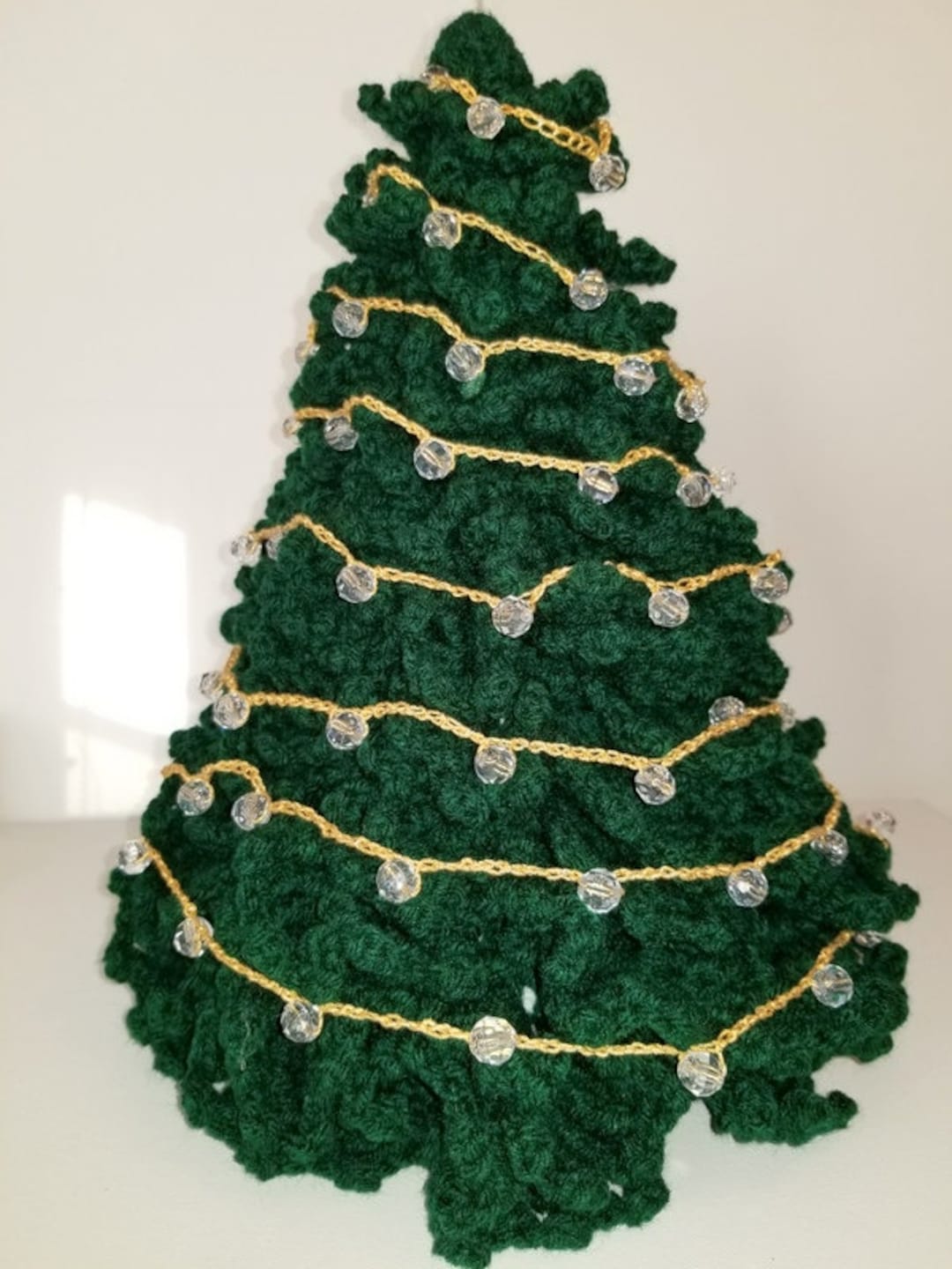 Crocheted Tabletop Christmas Tree/ Full Crocheted Tree/ 12 Etsy
