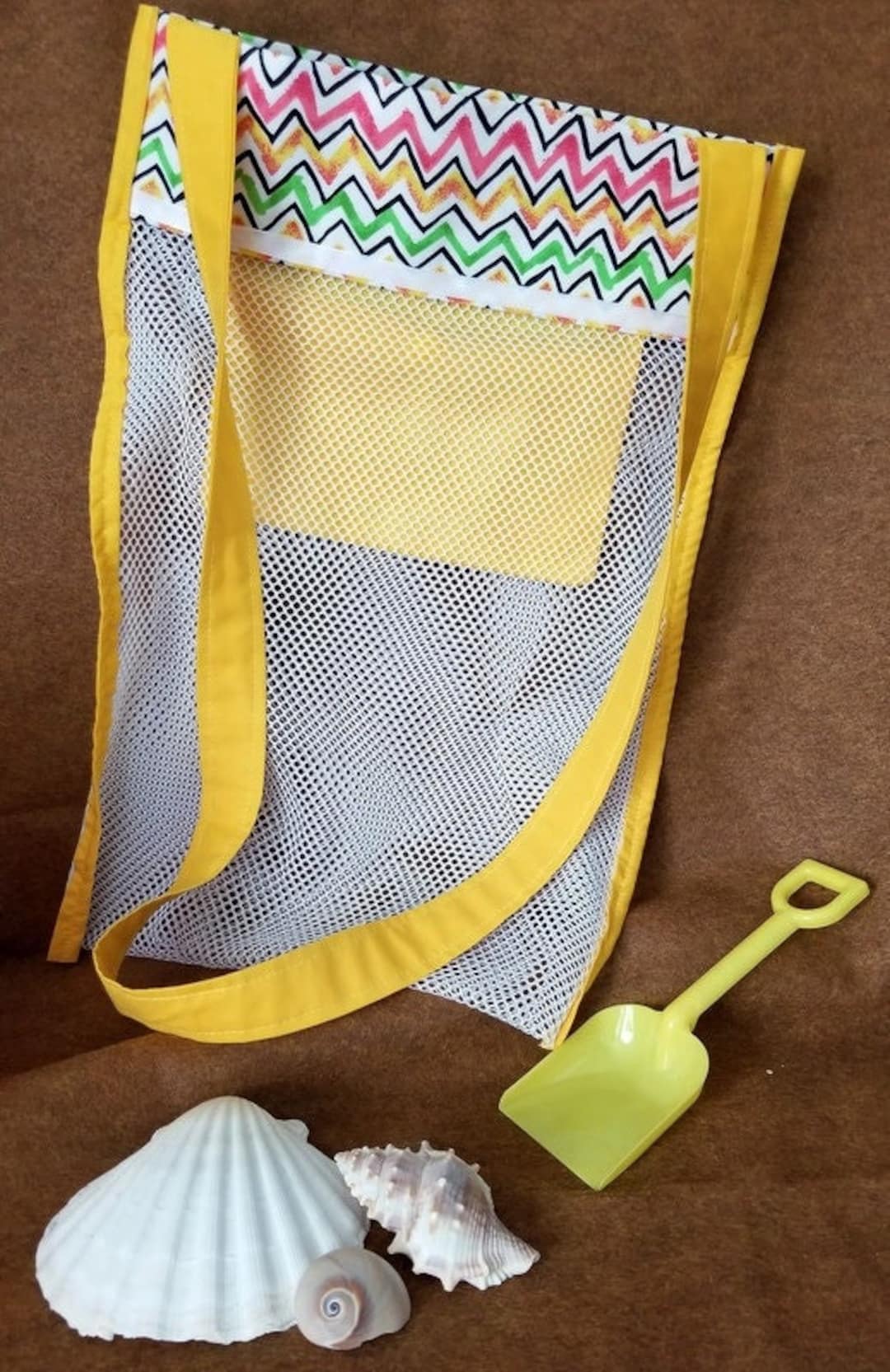 Chevron Mesh Shell Collecting Bag - Adult Size - Etsy