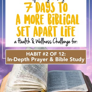 GUÍA para el hábito #2: ORACIÓN y BIBLIA • 7 días para hábitos más saludables