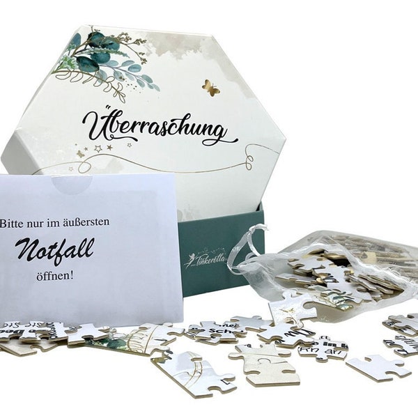 Tinkerella® Heiratsantrags-Puzzle ღ für die zukünftige Frau/den zukünftigen Mann - Geschenk/ Überraschung